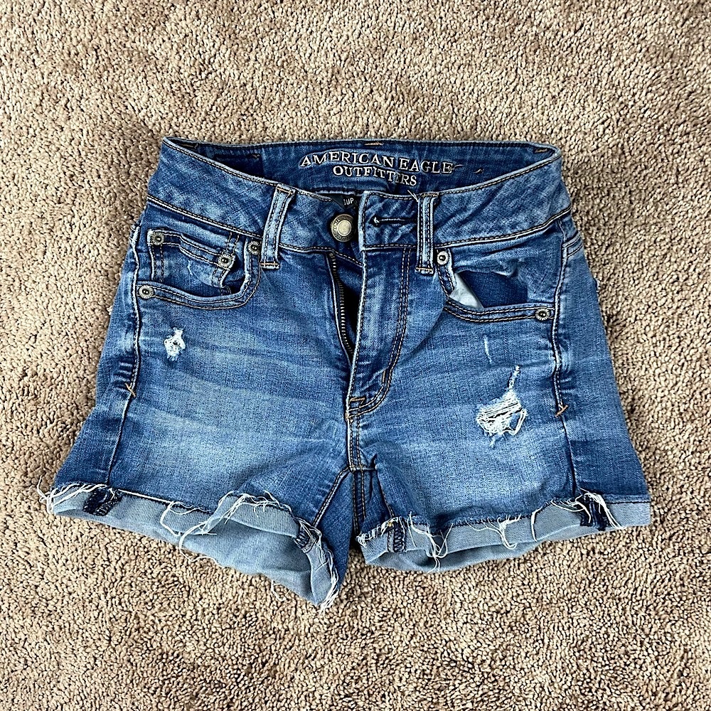 American Eagle High Waisted Jean Shorts